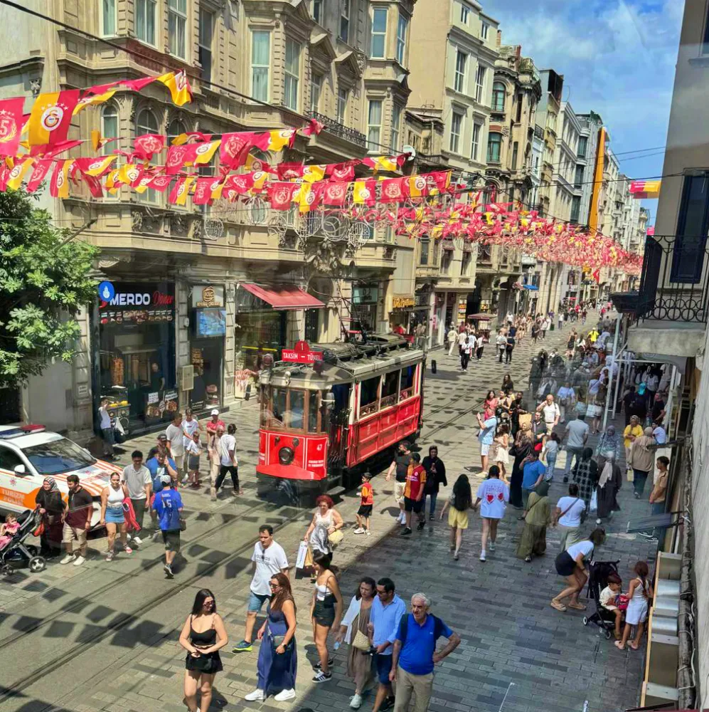 Tram nostalgico di Istanbul: il filo rosso di Istiklal 1 tranvay-Istiklal Caddesi